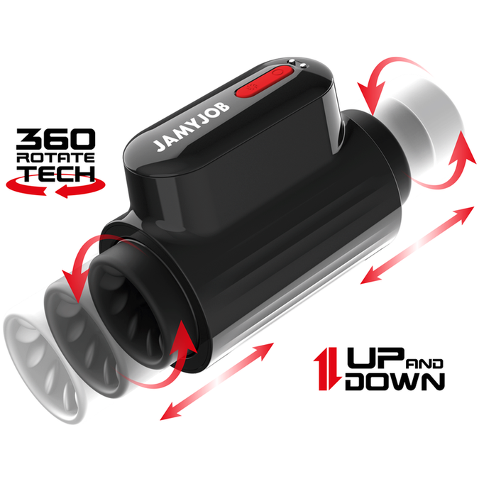 Jamyjob – Vortex Thrusting And 360 Rotate Tech Turbo Mode Masturbator