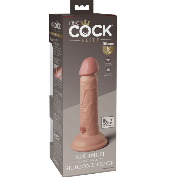 Pleasurements – King Cock Elite – Realistischer Dildo aus doppeldichtem Silikon 15,2 cm