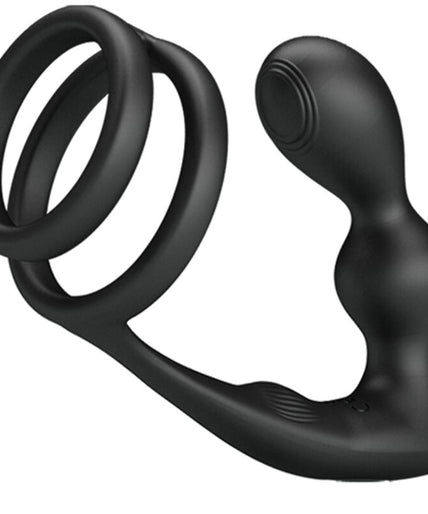 Pretty Love – Marshall Penis Ring With Vibratory Anal Plug With Remote Control