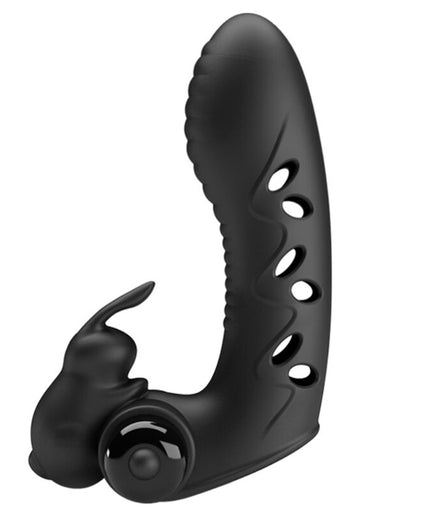 Pretty Love – Vance Schwarzer Rabbit Vibrator Fingerhülle