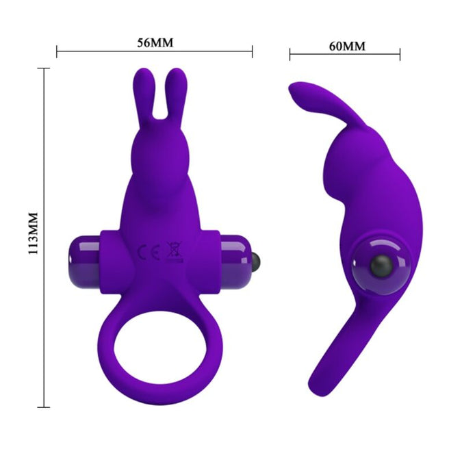 Pretty Love – Vibrator Ring I Rabbit For Purple Penis
