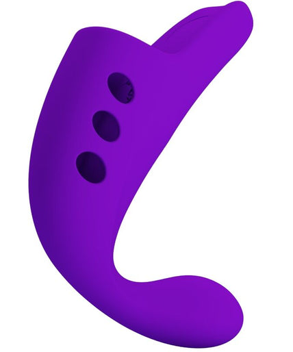 Pretty Love – Gorgon Lila Wiederaufladbarer Finger-Vibrator