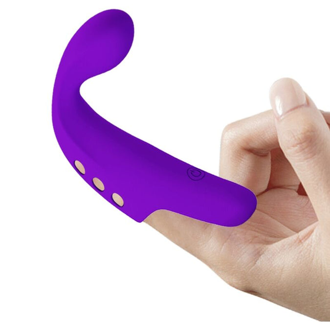 Pretty Love – Gorgon Paarse Oplaadbare Vingervibrator