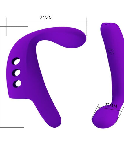 Pretty Love – Gorgon Lila Wiederaufladbarer Finger-Vibrator