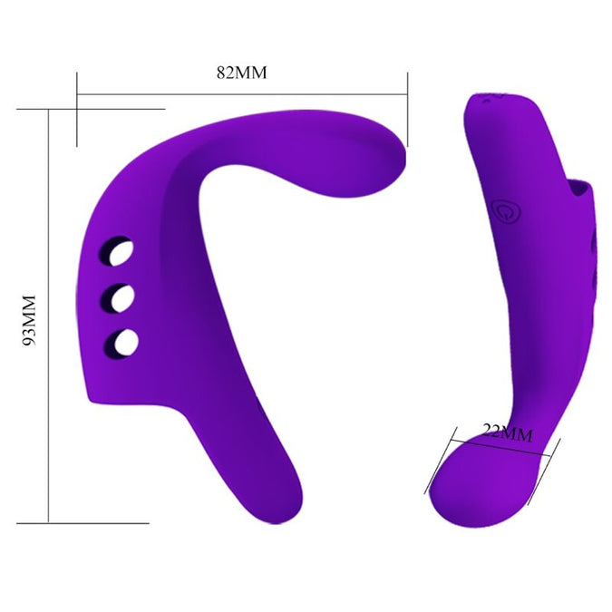 Pretty Love – Gorgon Paarse Oplaadbare Vingervibrator