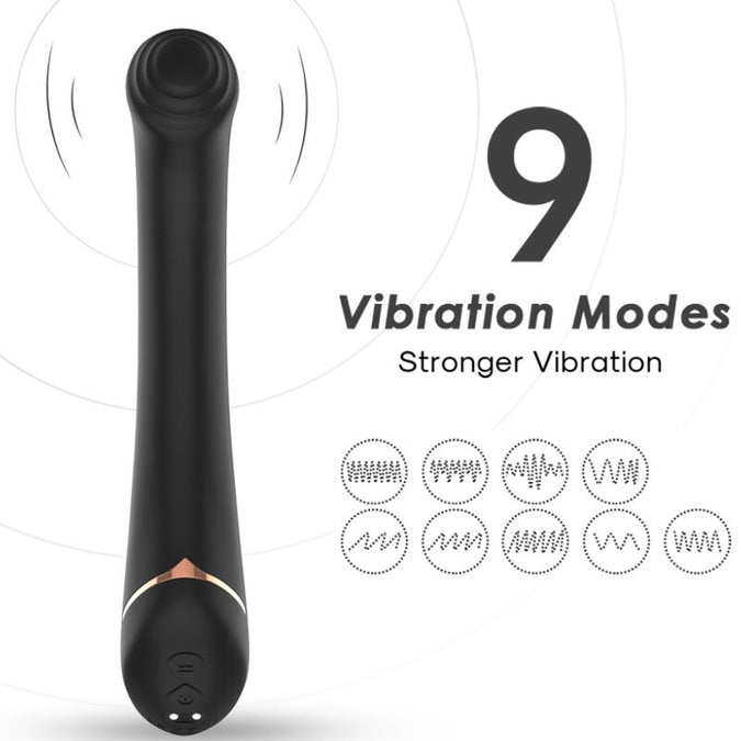 Pleasurements – Armony – Flat Head Verstelbare Vibrator Zwart
