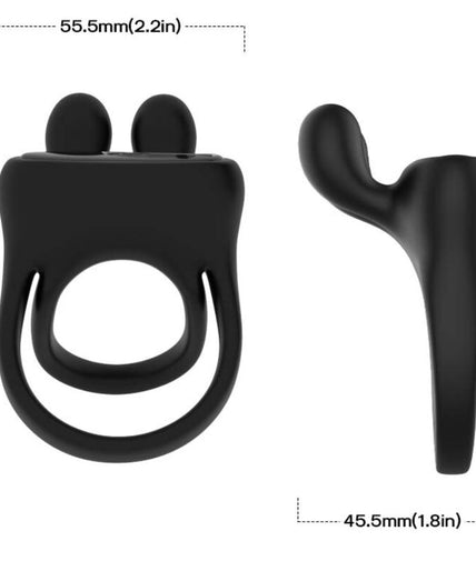 Armony – Ring Vibrator Rabbit Black