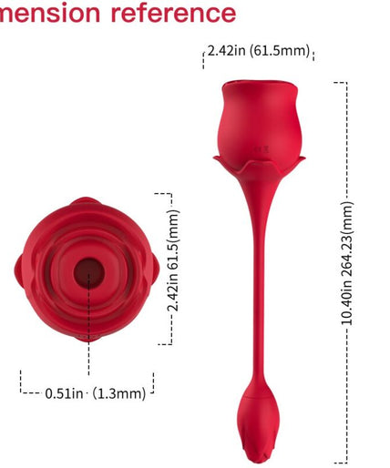 Armony – Pink Clitoris Sucker & Vibrator 10 Modes Red