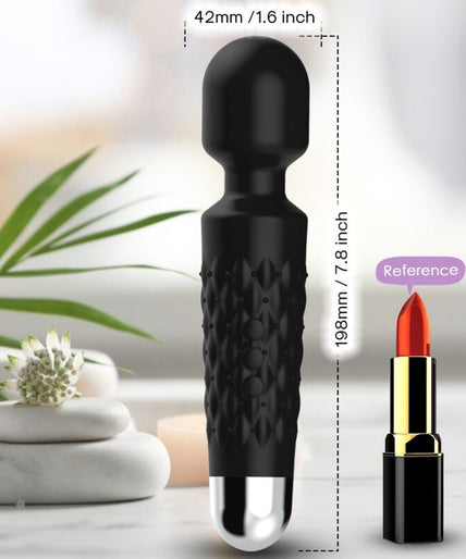 Armony – Postman Massager & Vibrator Super Flexible Head Black