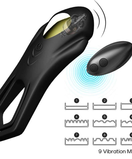 Armony – Roadster Vibrator Double Ring Remote Control Black