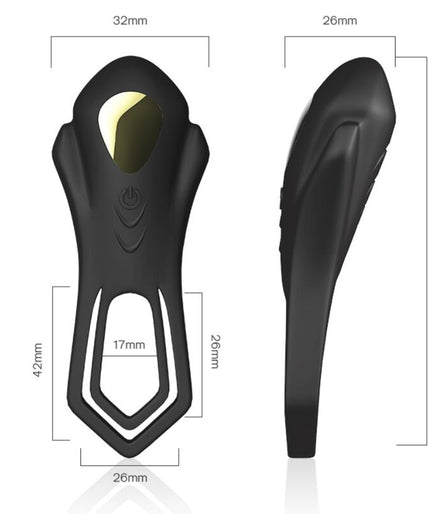 Armony – Roadster Vibrator Double Ring Remote Control Black