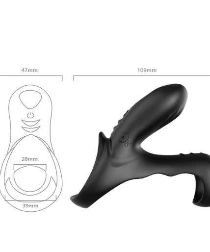 Armony – Ranger Double Vibrator Ring For Couples Black