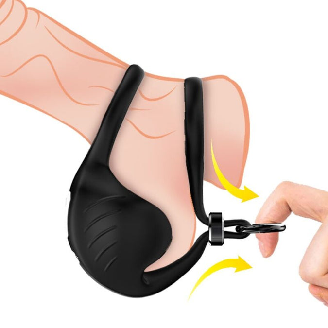 Armony – Manta Hodensack Vibrator Ring Fernbedienung Schwarz 