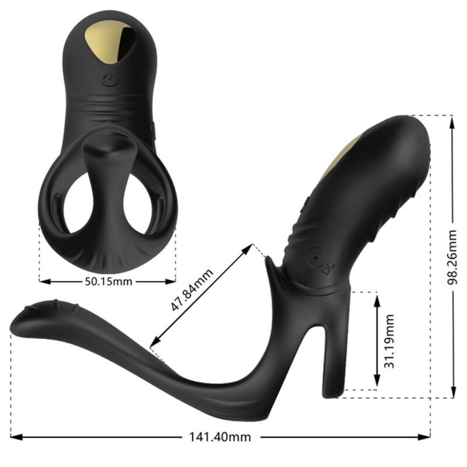 Armony – Joy Jumper Ring Vibrator Für Paare & Analplug Schwarz