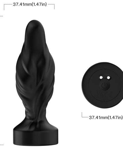 Armony – Vibrator & Anal Plug Remote Control Black