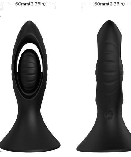 Armony – Vibrator & Anal Plug Silicone Black