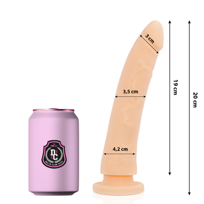 Pleasurements – Delta Club – G-Spot Dildo Medizinisches Silikon 20 Cm Ø 4 Cm | Natur