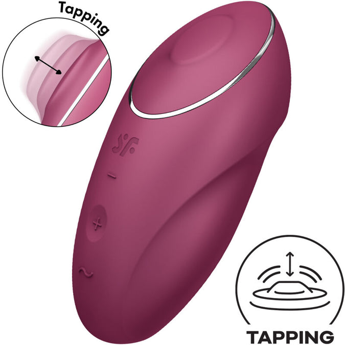 Satisfyer – Tap & Climax 1 Auflege-Vibrator Rot 