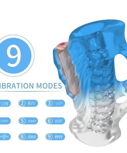 Armony – Masturbator Finger & Vibrator Blue Gradient