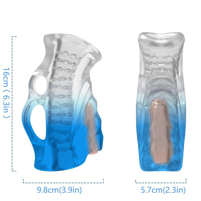 Armony – Masturbator Finger & Vibrator Blue Gradient