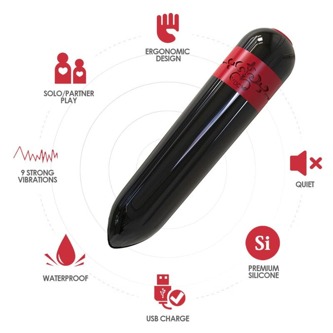 Armony – Rocket Vibrator Kogel Afstandsbediening Zwart
