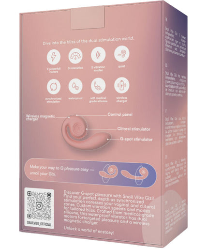 Snail Vibe – Gizi Dual Stimulator Pink