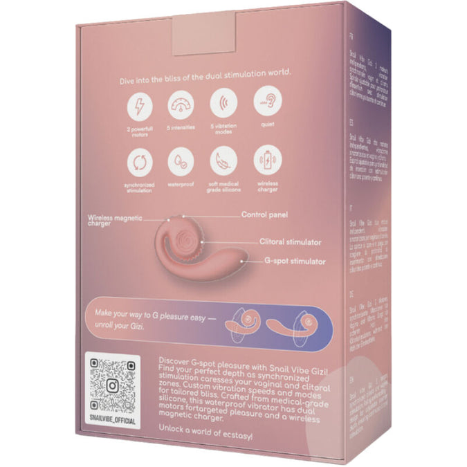 Snail Vibe – Gizi Dual Stimulator Pink 