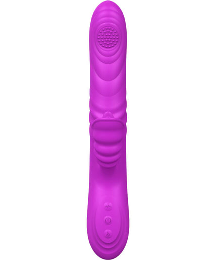Armony – Angelia Multifunktionsvibrator mit stimulierender Zunge Violett Wärmeeffekt