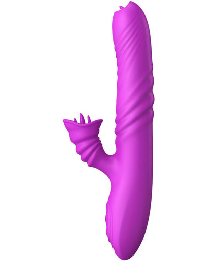 Armony – Angelia Multifunktionsvibrator Doppelzunge Violett Wärmeeffekt