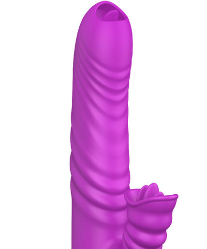 Armony – Angelia Multifunktionsvibrator Doppelzunge Violett Wärmeeffekt