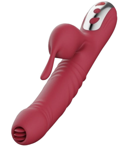 Armony – Suck Vibrator & Sucker With Stimulating Tongue Burgundy
