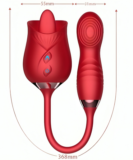 Armony – Delight Flower Vibrator & Bumping With Red Tongue