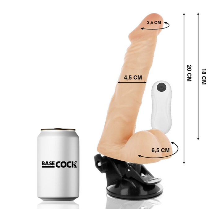 Basecock – Realistic Articulable Remote Control Flesh 20 Cm -O- 4.5 Cm