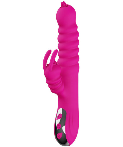 Armony – Rabbit Doppelzunge Multifunktionsvibrator Fuchsia Wärmeeffekt