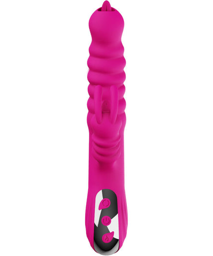 Armony – Rabbit Doppelzunge Multifunktionsvibrator Fuchsia Wärmeeffekt