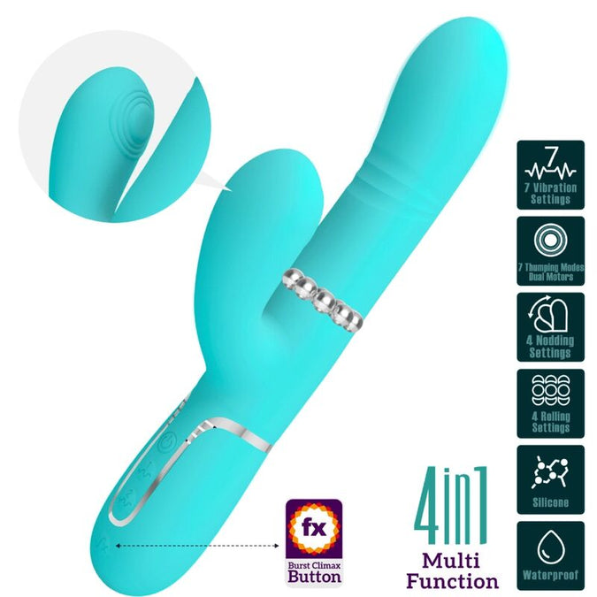 Pretty Love – Multifunktion G – Spot Vibrator Aqua Grün
