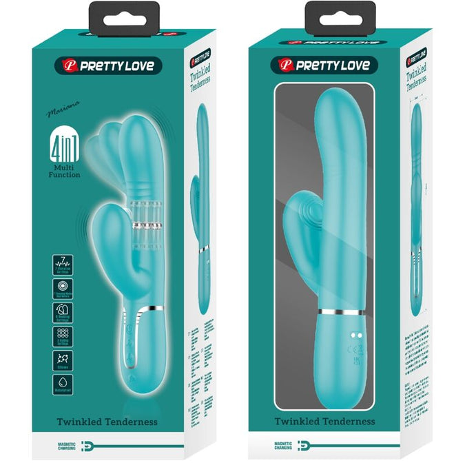 Pretty Love – Multifunktion G – Spot Vibrator Aqua Grün