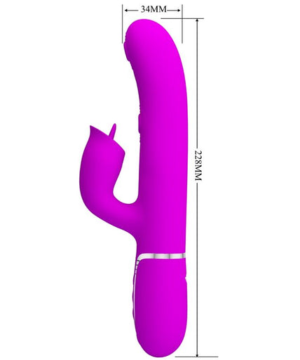Pretty Love – Rabbit Vibrator Mit Lecken Fuchsia