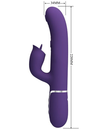 Pretty Love – Rabbit-Vibrator mit leckender Funktion, lila