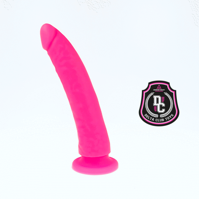 Pleasurements – Delta Club – G-Punkt Dildo aus medizinischem Silikon 20 cm Ø 4 cm | Pink