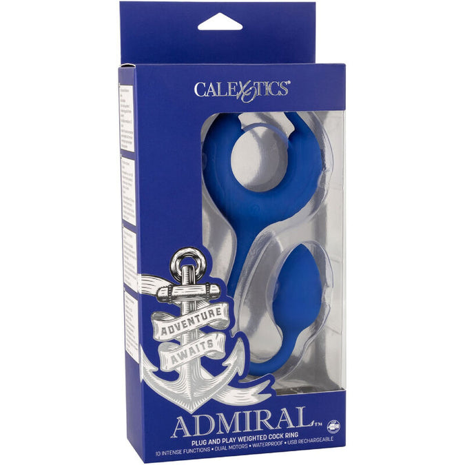 Calexotics – Admiral Gewichteter Penisring Blau