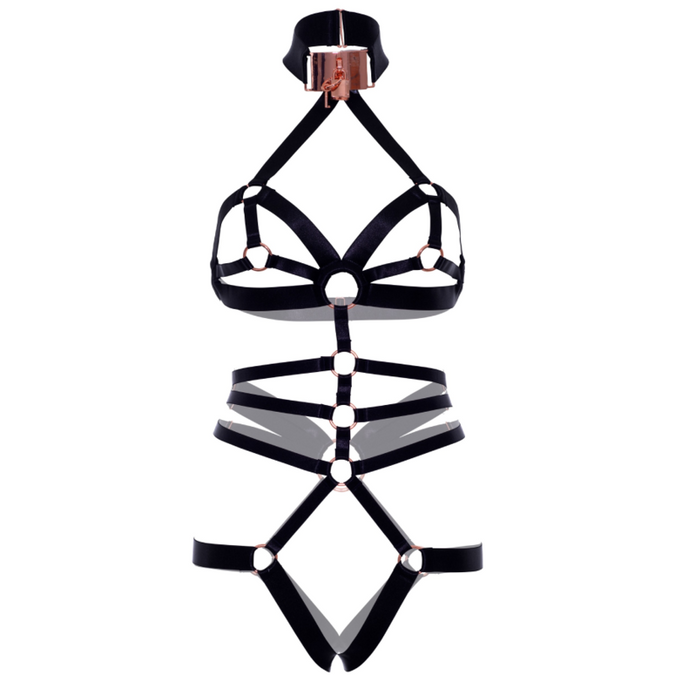 Leg Avenue – Open kruis elastisch bodyharnas