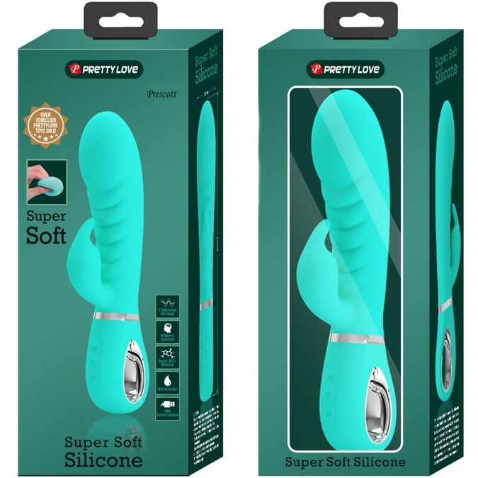 Pretty Love – Prescott Multifunktions G – Spot Vibrator Aqua Grün