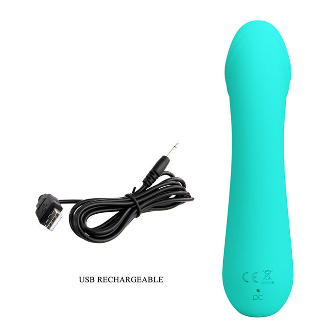 Pretty Love – Cetus Wiederaufladbarer Vibrator Aqua Grün