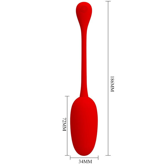 Pretty Love – Knucker Rot Wiederaufladbares Vibrations-Ei