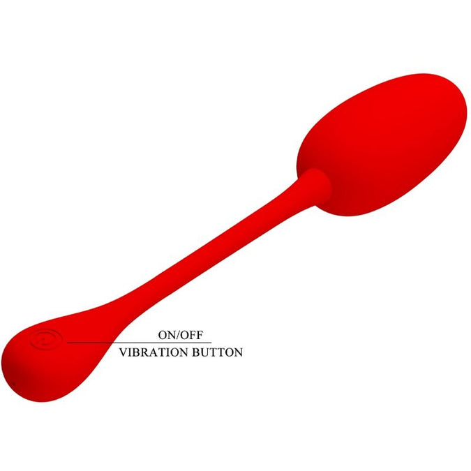 Pretty Love – Knucker Rot Wiederaufladbares Vibrations-Ei