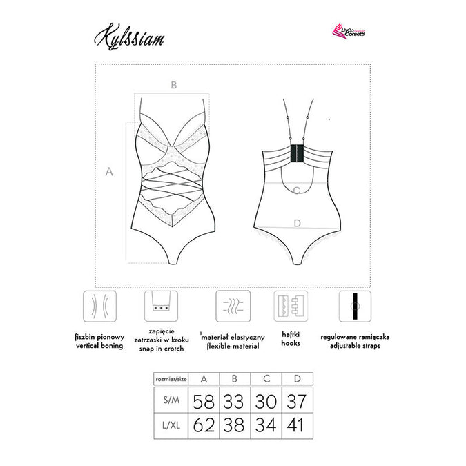 Livco Corsetti Fashion – Kylssiam Lc 90613 Body Schwarz L/xl