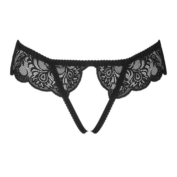 Livco Corsetti Fashion – Love Story Lc 90679 Panty mit offenem Schritt, Schwarz