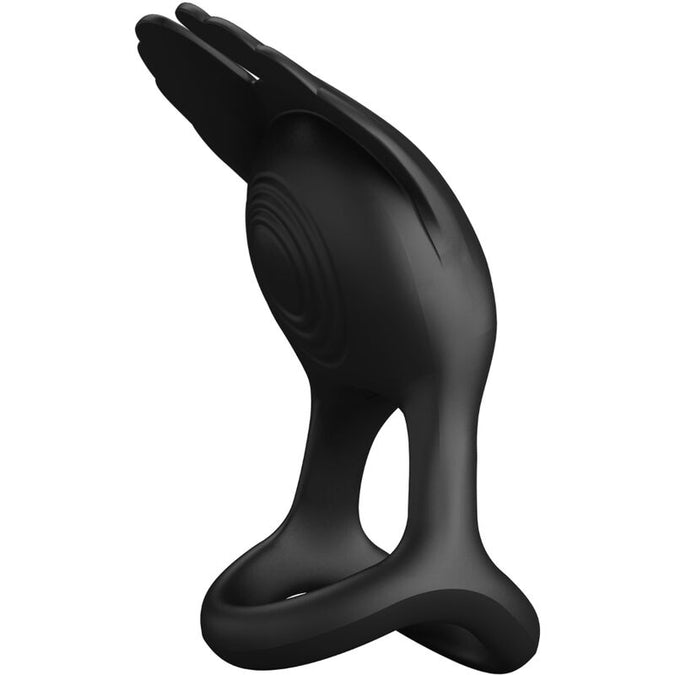 Pretty Love – Silas Vibrierender Penisring 7 Vibrationen Schwarz Silikon