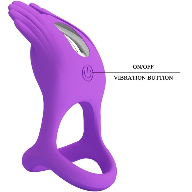 Pretty Love – Silas Vibrierender Penisring 7 Vibrationen Lila Silikon